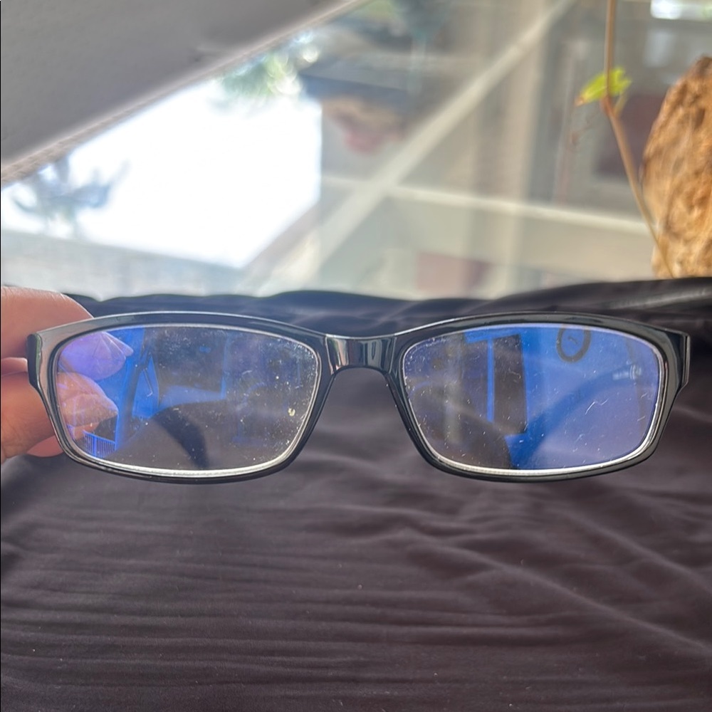 Stylish Black and Blue Glasses